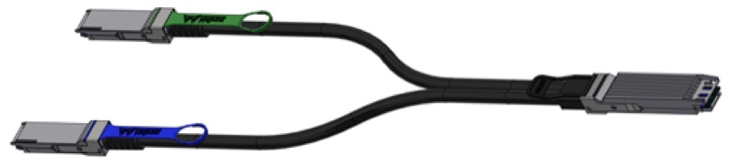 400GbE OSFP Breakout DAC Cable, 2m thumbnail 2