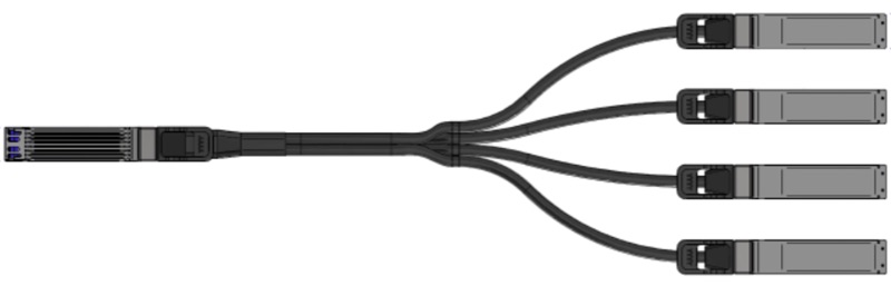 800GbE OSFP Breakout DAC Cable, 2m thumbnail 2