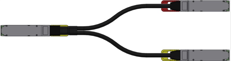 1600GbE OSFP Breakout DAC Cable, 1.5m thumbnail 2